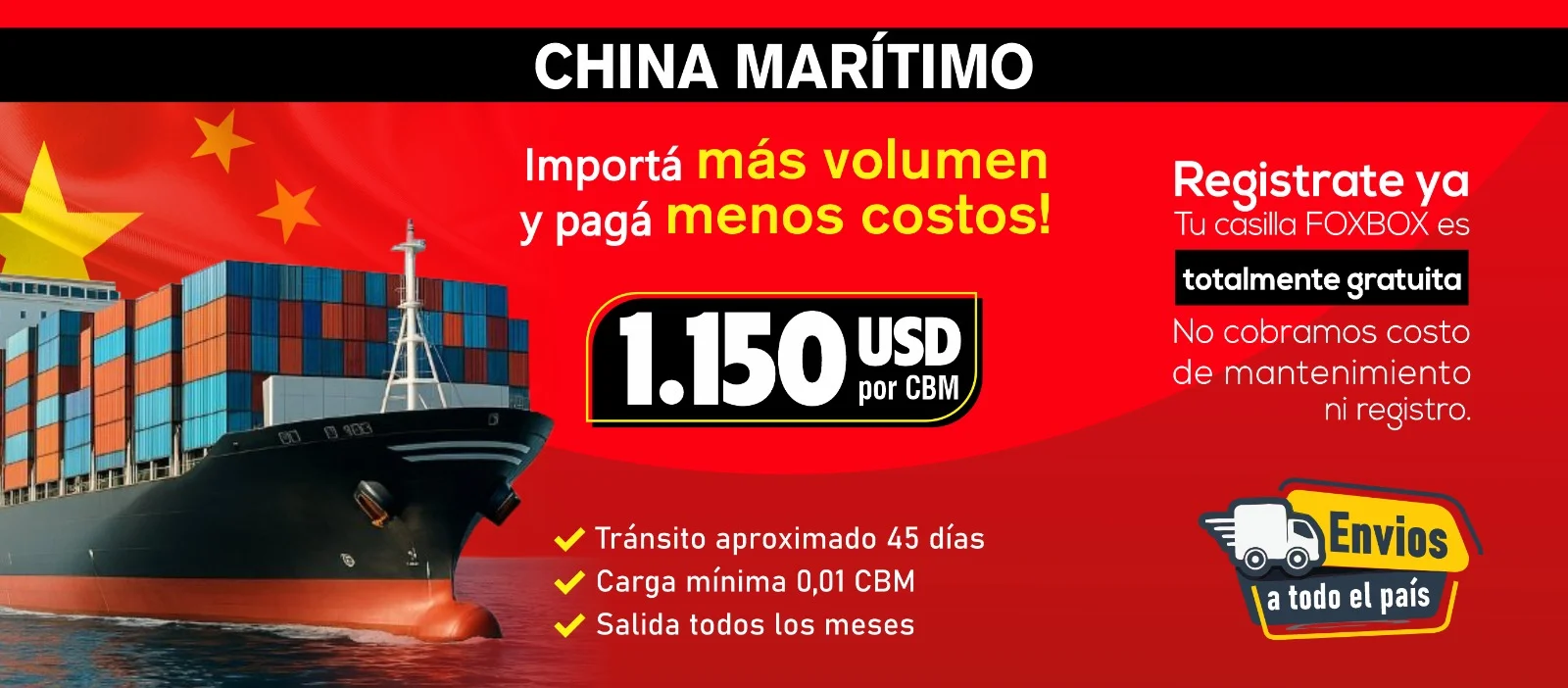 Banner FoxBox 2 - Calculadora CBM